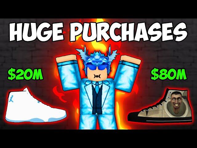 Buying HUGE Purchases In Sneaker Resell Simulator! (Roblox)