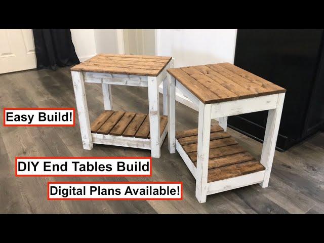 DIY End Table Build (Easy to build! Digital Plans Available!)