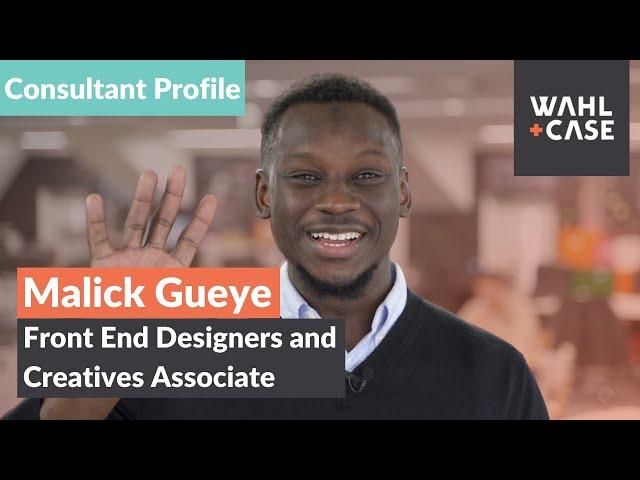 Consultant Profile: Malick Gueye, Front End Designers and Creative Associate