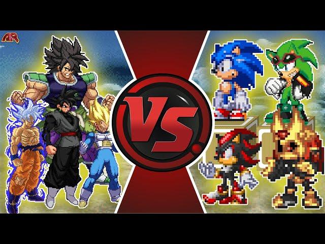 Dragon Ball Super vs Archie Sonic 4 on 4! (Goku vs Sonic) | CARTOON FIGHT CLUB