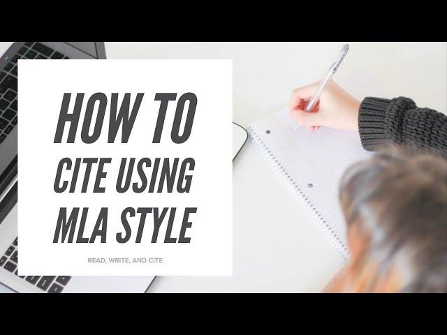 How to Cite Using MLA Style