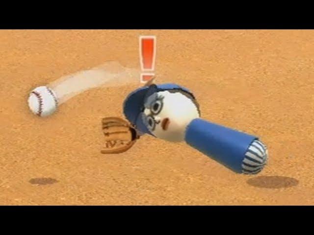 wii sports raging and funny moments - baseball championship