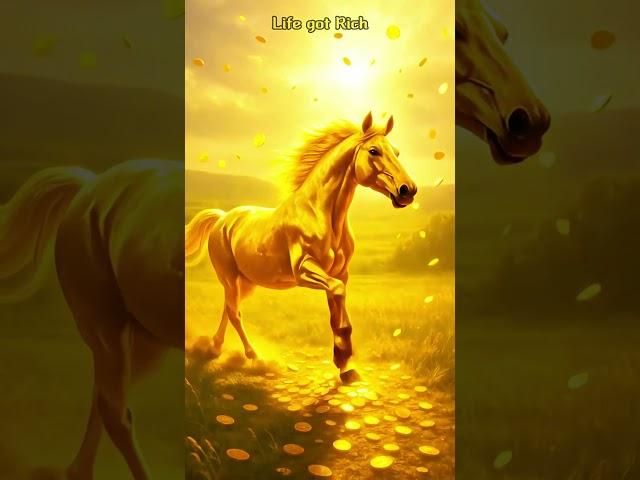 황금말이 몰고 온 부의 기적!The miracle of wealth brought by the golden horse!#큰돈#rich#부자#gold#재물운#행운#로또#shorts