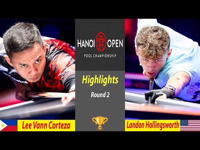 Highlights |Lee Vann Corteza vs Landon Hollingsworth| HANOI OPEN POOL CHAMPIONSHIP 2024