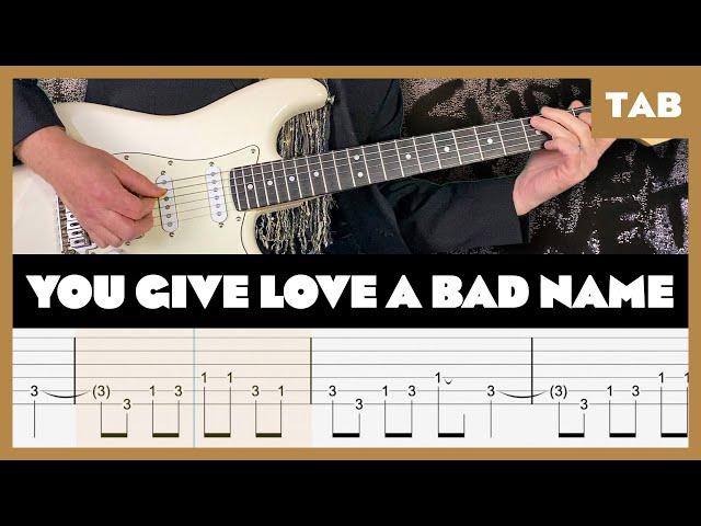 Bon Jovi - You Give Love a Bad Name - Guitar Tab | Lesson | Cover | Tutorial | Donner