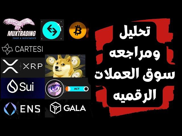 البيتكوين اليوم تحليل سوق العملات الرقميه Ens Act Ctsi Doge Xrp Sui Gala BGB