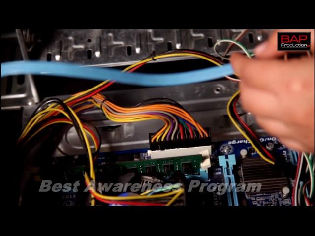 tutorial of CPU Assembling in  hindi lesson 2, how to Fit  DVD writer, installation of dvd writer