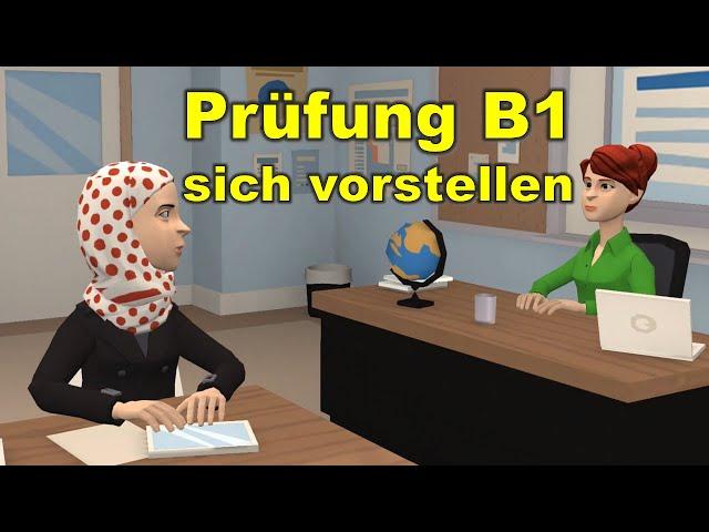 Exam B1 (DTZ) sich vorstellen | Speaking part 1