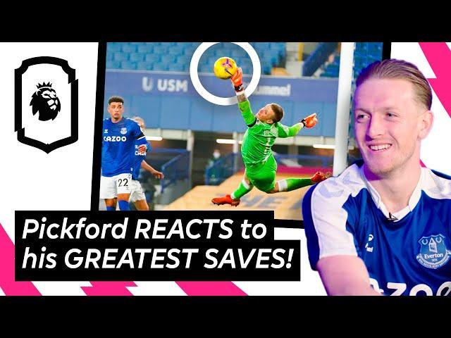 Jordan Pickford REACTS to his GREATEST SAVES | Uncut
