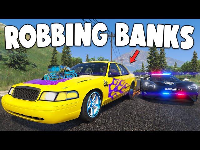 Running From Cops Using World's Fastest Car.. GTA RP