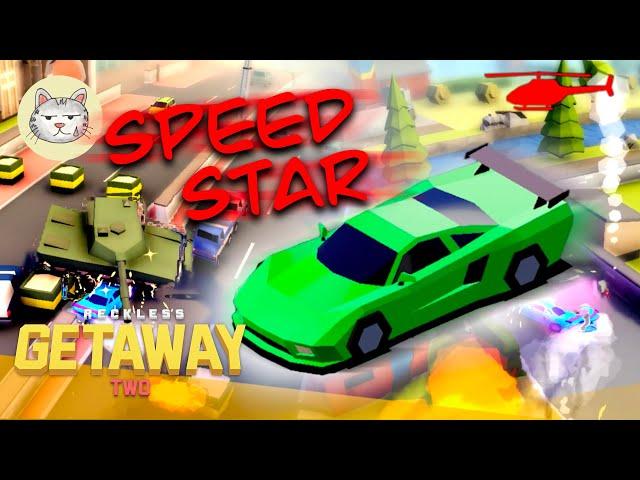 Reckless Getaway 2: Speed Star drive in 4 maps (Special vehicle) | Gameplay