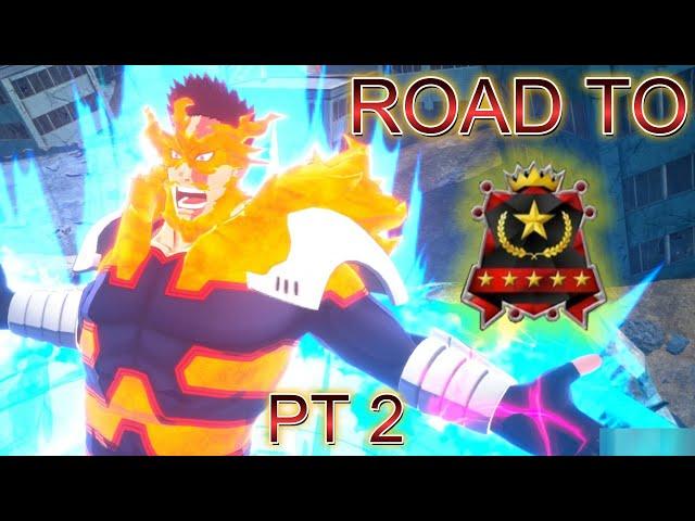 ROAD TO ACE RANK (PT. 2) ! ENDEAVOR RANKED GAMEPLAY MY HERO ULTRA RUMBLE