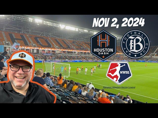 ️ ROBB ZIPP WATCHED HOUSTON DASH VS BAY FC 11-2-2024