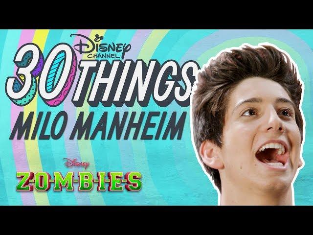 30 Things with Milo Manheim | ZOMBIES | Disney Channel