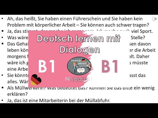 Dialoge B1  | Deutsch lernen durch Hören | 2 |