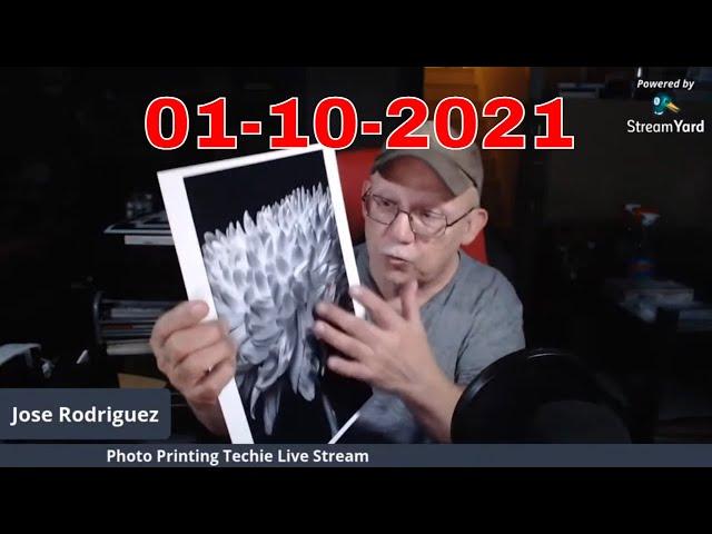 Jose Rodriguez Photo Printing Techie SUNDAY Live Stream 3PM EST USA 01-10-2021