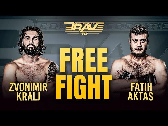 Zvonimir Kralj vs Fatih Aktas | Full Fight | BRAVE CF 40