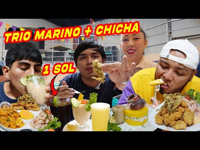 DUO Y TRIO MARINO + VASO de CHICHA a 1 SOL 