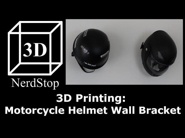 3D Printing: Motorcycle Helmet Wall Bracket