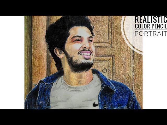 DRAWING REALISTIC COLOR PENCIL PORTRAIT | ft. Ajmal Nazir | AM STUDIOZ