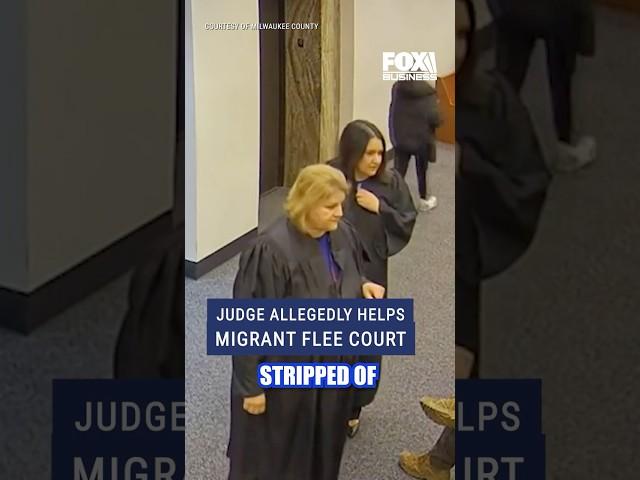 WATCH: Wisconsin judge allegedly helps illegal migrant sneak out of court #shorts #border #politics