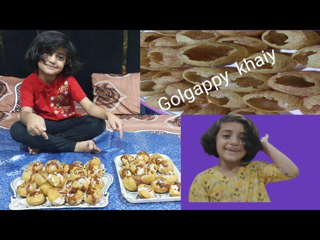 Exciting Golgappa Challenge| Eshal Vlog |golgappa eating full video 