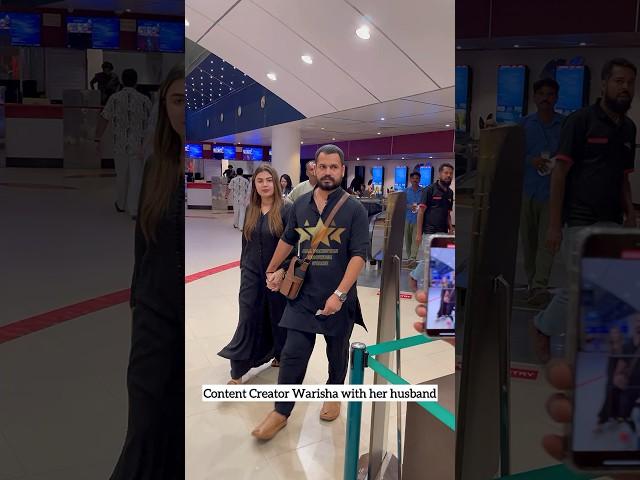 Content Creator #Warisha and #AzlanShah Spotted yesterday night at Premiere of #Nabalighafraad