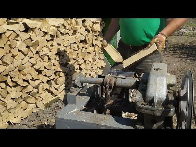 #24 Дровокол редукторний.  Homemade Wood Splitter.