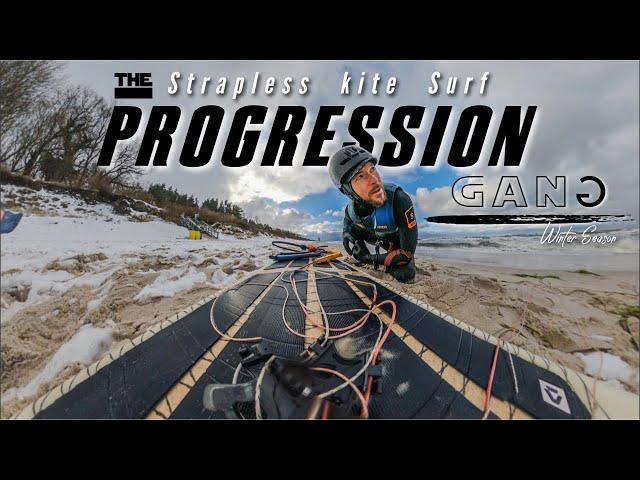 No Crash No Progress. STRAPLESS KITE SURF / KITESURFING PROGRESSION GANG; ’COLD SESSION SeasON’EP.1