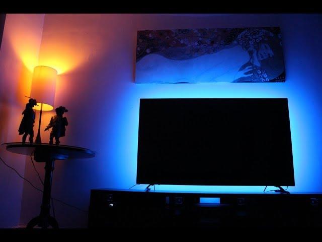 How to install LED light strips behind TV (USB LED STRIP FOR TV)