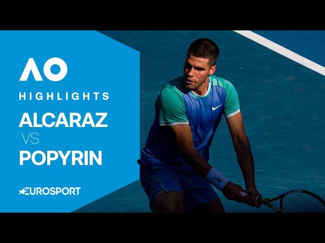 Carlos Alcaraz vs Alexei Popyrin | Australian Open Charity Match 2025 Highlights 