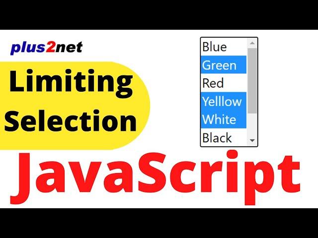 Restricting number of user selections from Dropdown listbox multi option in JavaScript