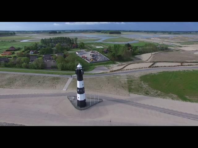 Der Leuchtturm in Breskens - Luftaufnahme