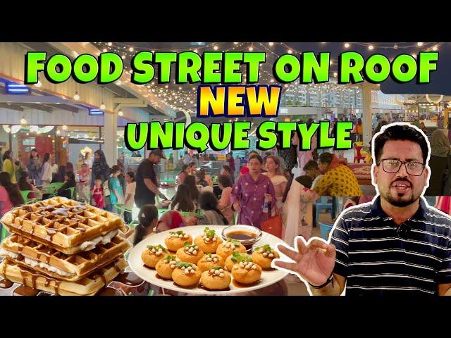 New Food Street In Karachi || Innovative Food Street On Rooftop || NORTH WALK FOOD STREET ||