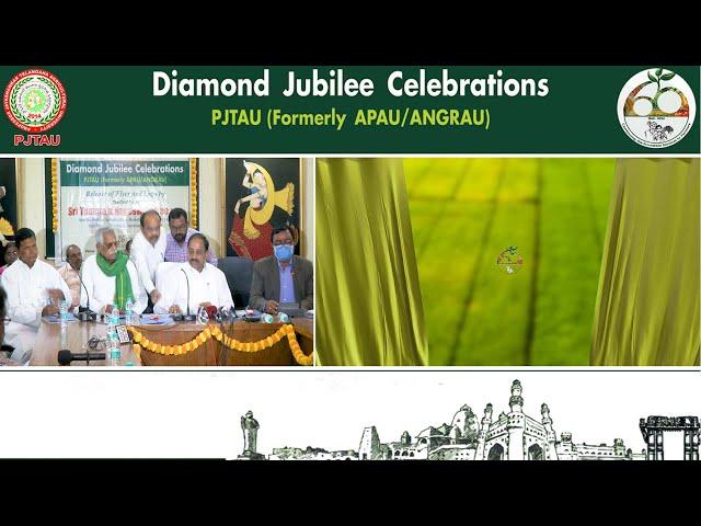 Release of LOGO & FLYER -DiamondJubileeCelebration by Sri Thummala Nageswara Rao, Minister of Agril