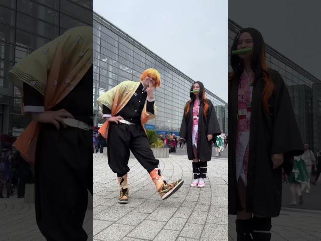 Average Nezuko and Zenitsu moment #demonslayer #anime #cosplay