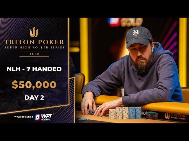 $50K NLH 7-Handed – Event #8, Day 2 | Triton Poker Series Jeju 2025