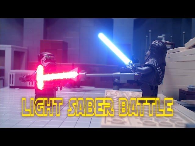 Lego Star Wars׃ Chewbacca vs Kylo Ren | Epic Final Lightsaber Battle!