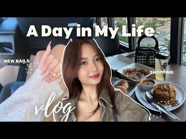 A day in my life | prepare for the trip, new nails, self date, abroad diaries