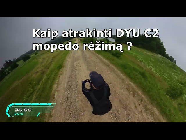 Kaip atrakinti „DYU C2" elektrinio dviračio greitį mopedo rėžime. PAPRASTAS BŪDAS!