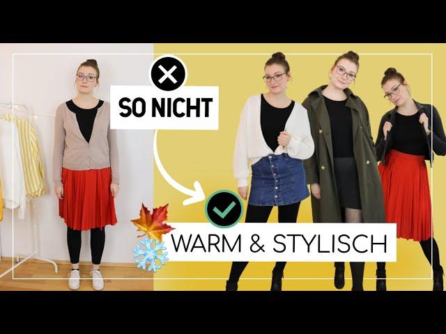 1 goldene Regel für Outfits mit Röcken, Kleidern und Shorts für den Herbst/Winter 