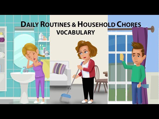 Daily Routines and Household Chores Vocabulary