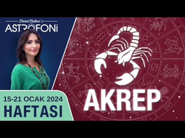 Akrep burcu, haftalık burç yorumu, 15-21 Ocak 2024. Astrolog Demet Baltacı astroloji burçlar haber