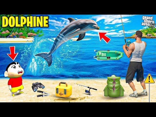 Shinchan & Franklin Fished for Mega DOLPHINE in Tamil | Happy Gamer