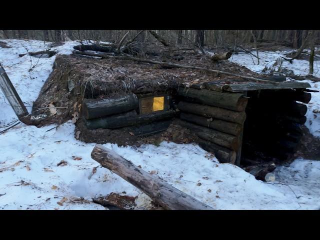 Two friends found an OLD HUT in the forest, HID from the BEARS