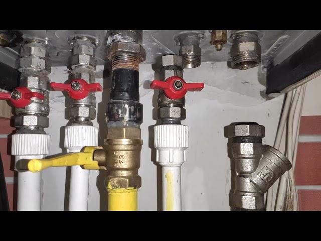 Ошибки обвязки настенного котла.