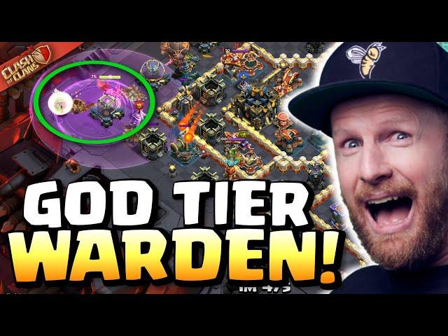 Warden Walk OVERKILLS every base on TH17 HARD MODE! Clash of Clans