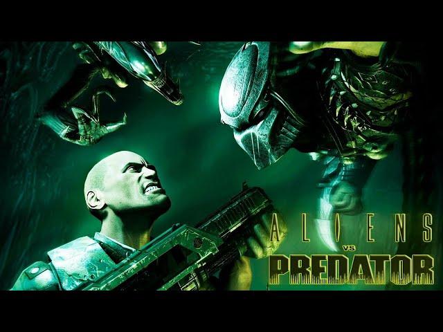 Игрофильм  Aliens Vs Predator  Полное Прохождение Игры За Десантника