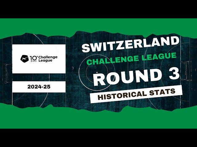 Switzerland Challenge League Round 3 2024-25 | Historical Stats | OverGolStats