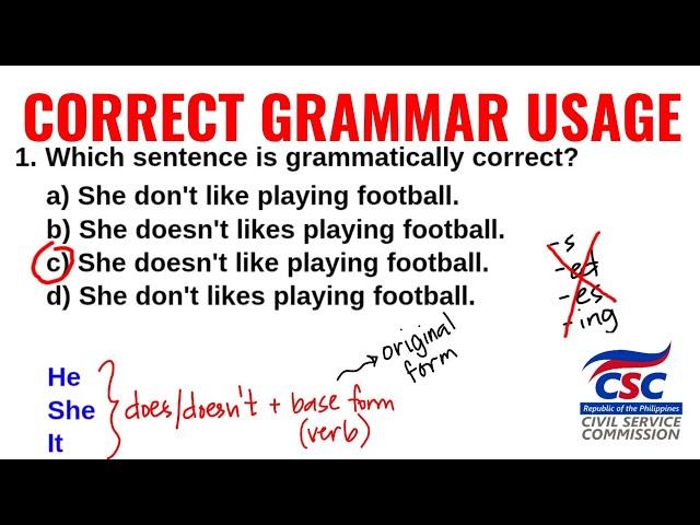 Correct Grammar Usage | Reviewer for any Government Exam